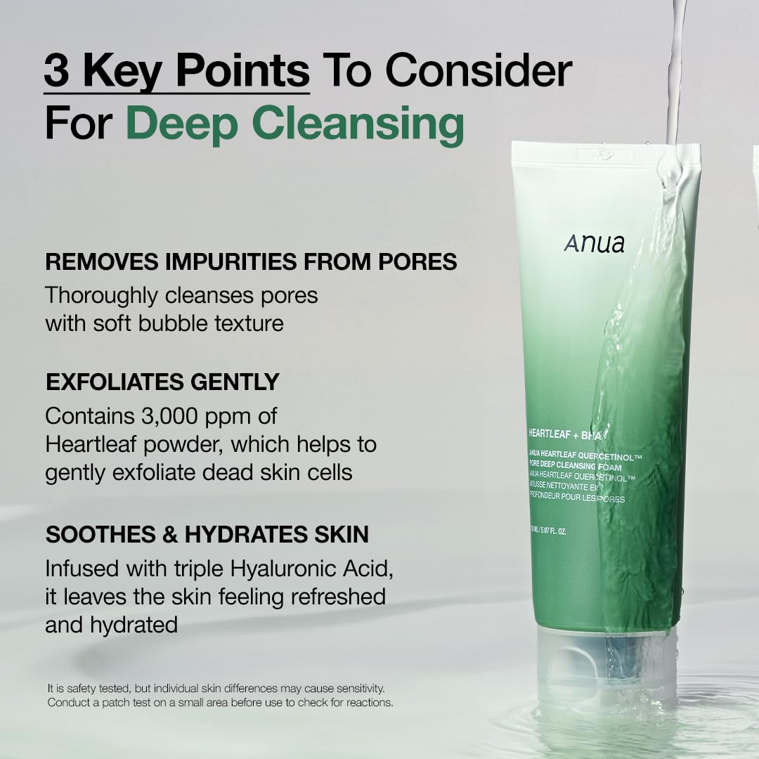 ANUA Heartleaf Quercetinol Pore Deep Cleansing Foam