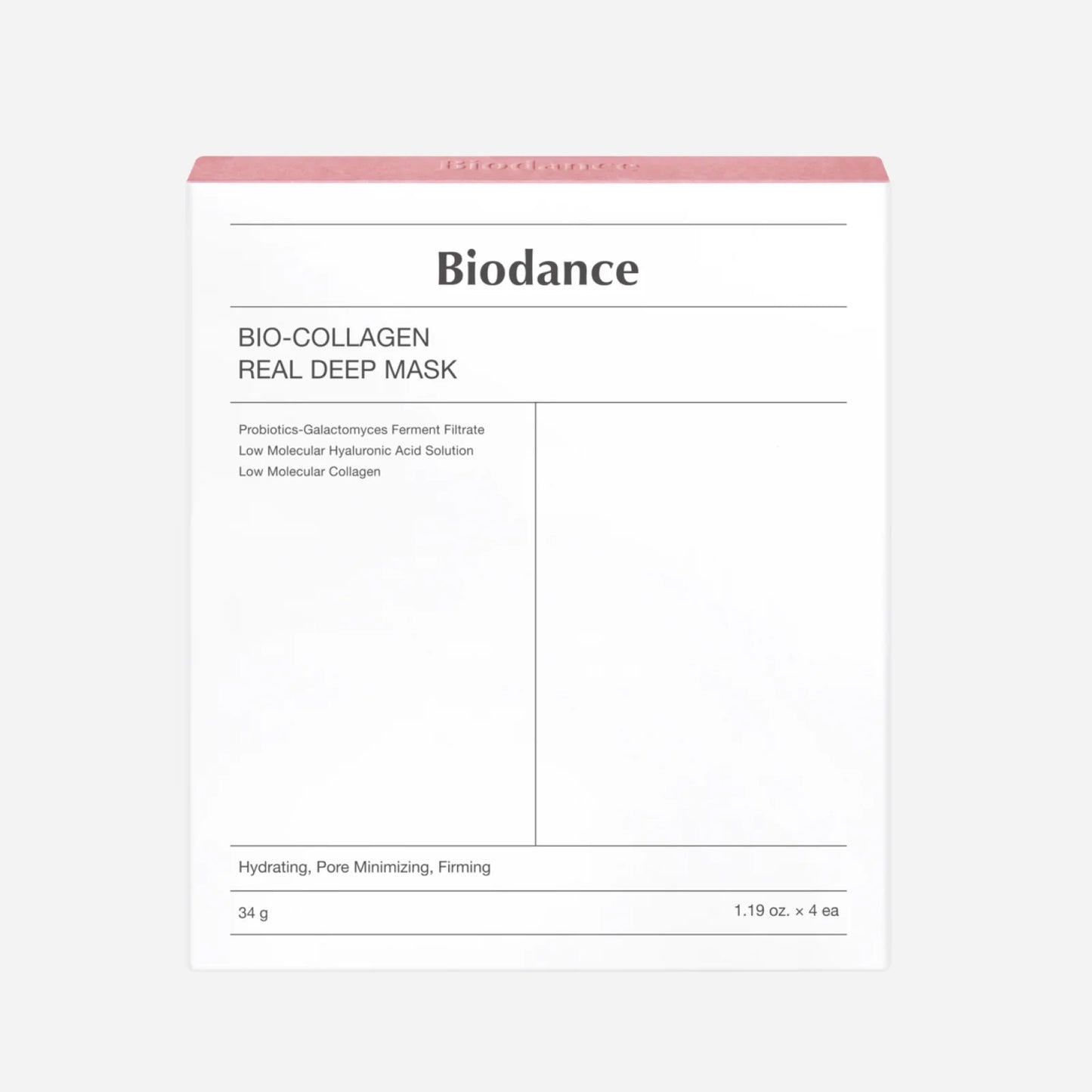 Biodance – Bio Collagen Real Deep Mask 4pcs