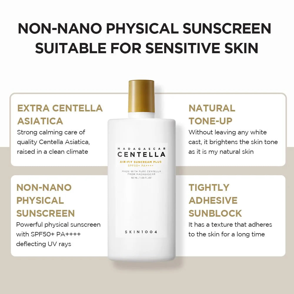 Skin1004 Madagascar Centella Air-Fit Suncream Plus SPF 50+ PA++++