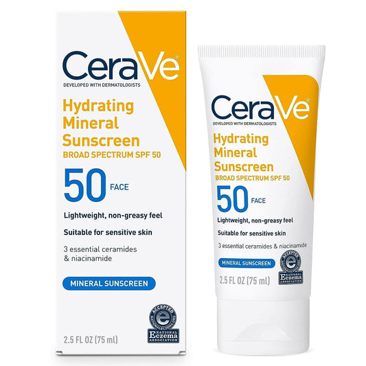 CeraVe Hydrating Mineral Sunscreen Sheer Tint SPF 30 – 50ml