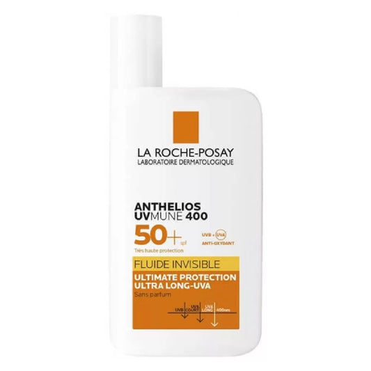 LA ROCHE-POSAY ANTHELIOS UVMUNE 400 INVISIBLE FLUID SPF50+ SUN CREAM FOR SENSITIVE SKIN 50ML
