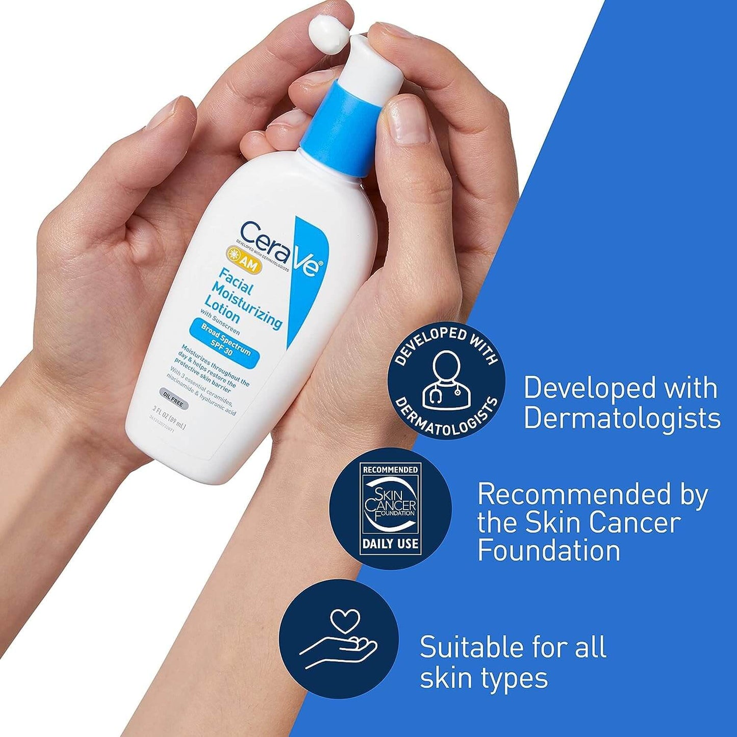 Cerave Facial Moisturizing Lotion With Sunscreen Spf 30 Am 89 Ml