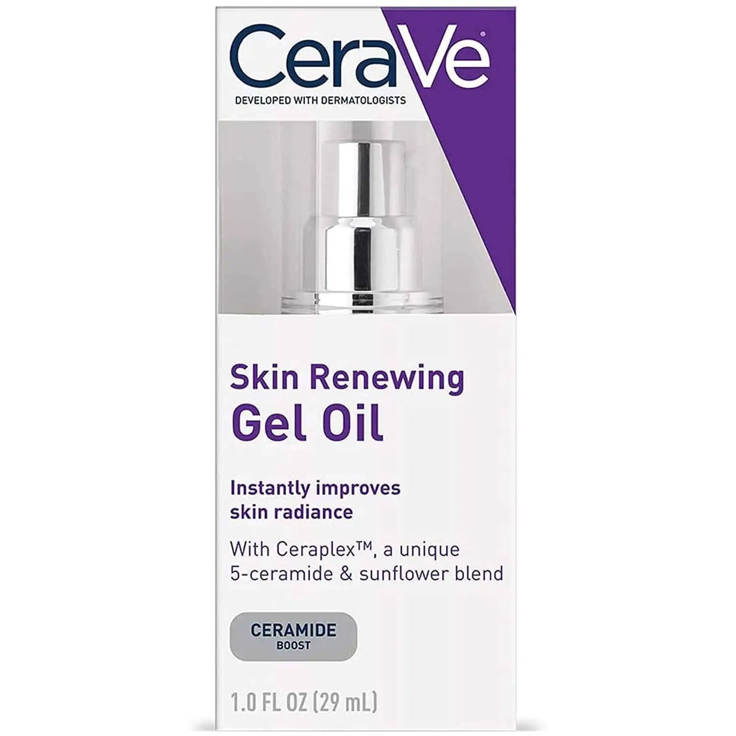 CeraVe Skin Renewing Gel Oil INSTANTLY IMPROVES SKIN RADIANCE
