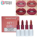 Heng fang Mini Tube Matte Finish Lipstick 4Pcs Set