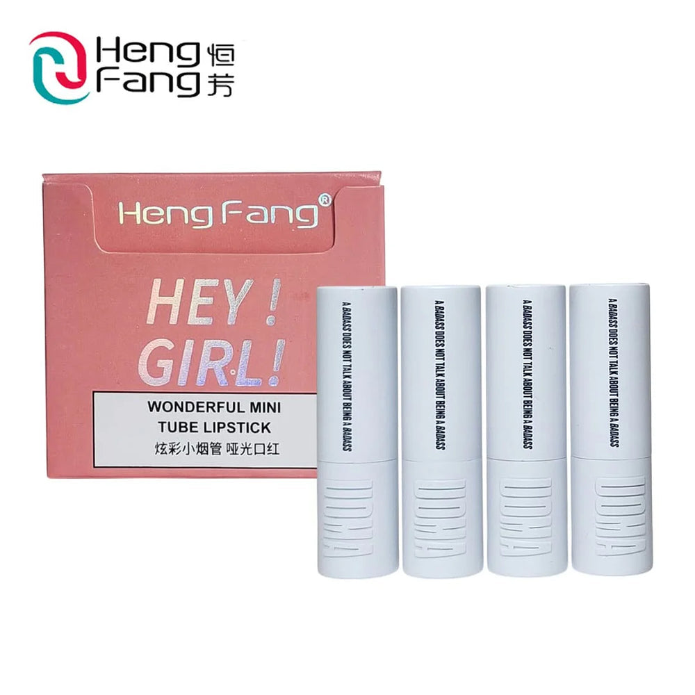Heng fang Mini Tube Matte Finish Lipstick 4Pcs Set