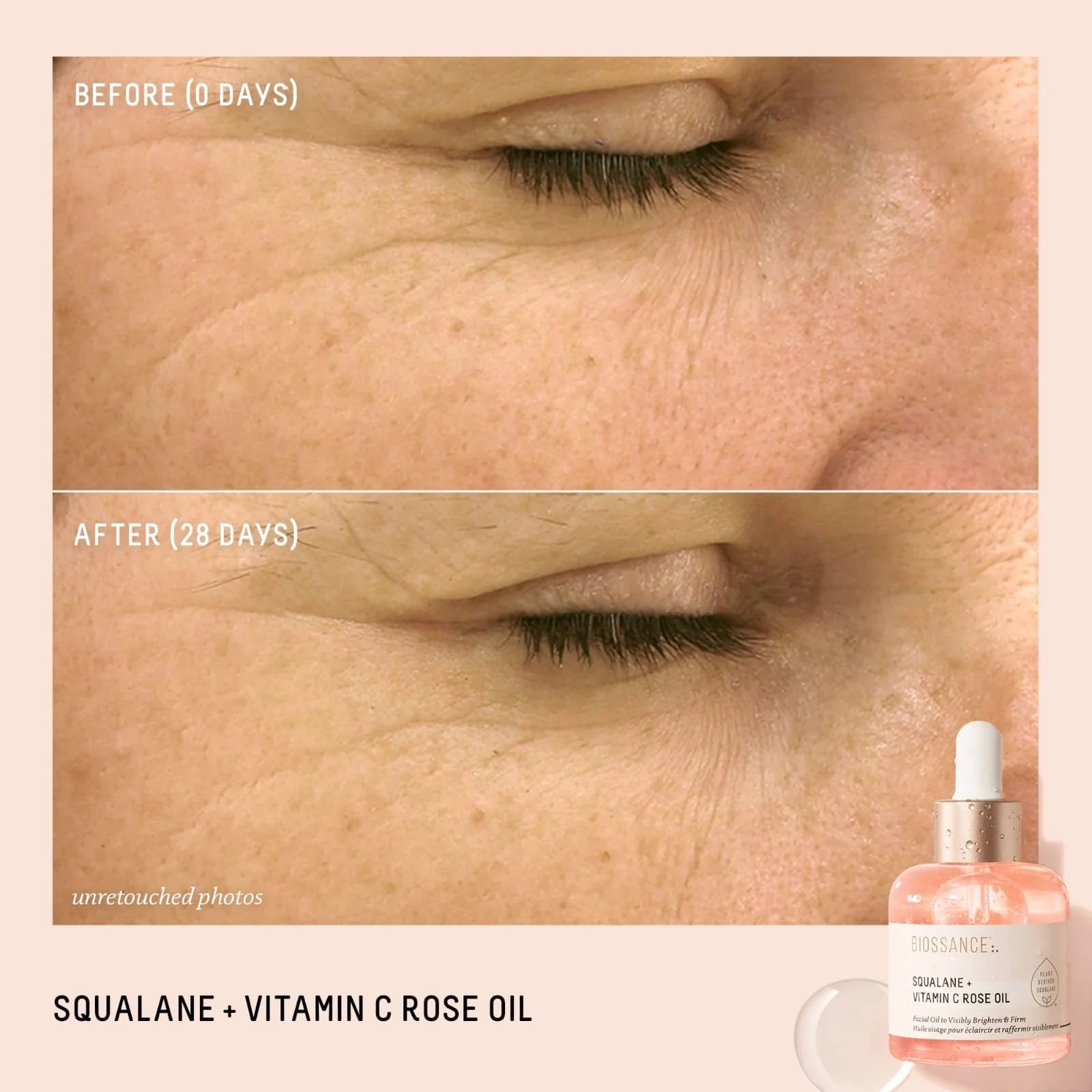 Biossance Vitamin C Rose Brightening and Firming Face Oil + Squalane