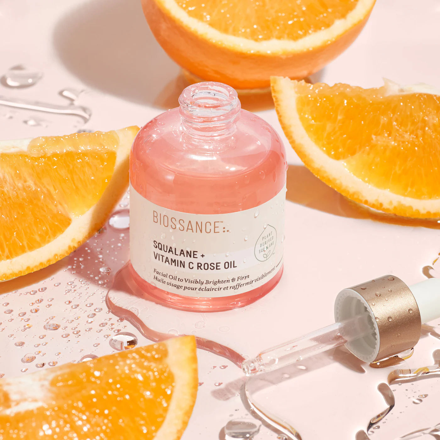 Biossance Vitamin C Rose Brightening and Firming Face Oil + Squalane
