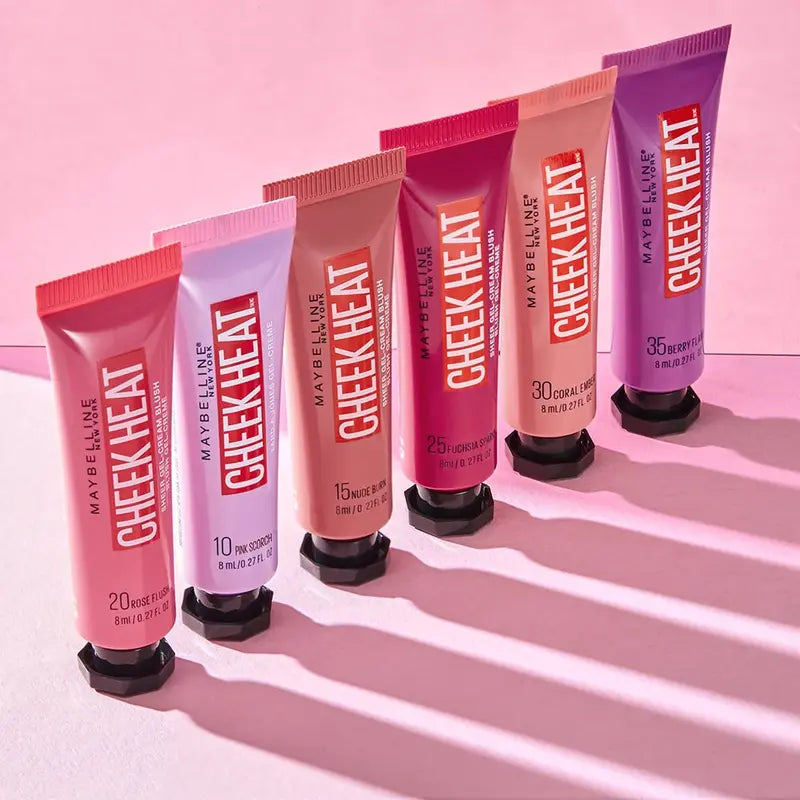 Maybelline Cheek Heat Blush 4pcs Shades