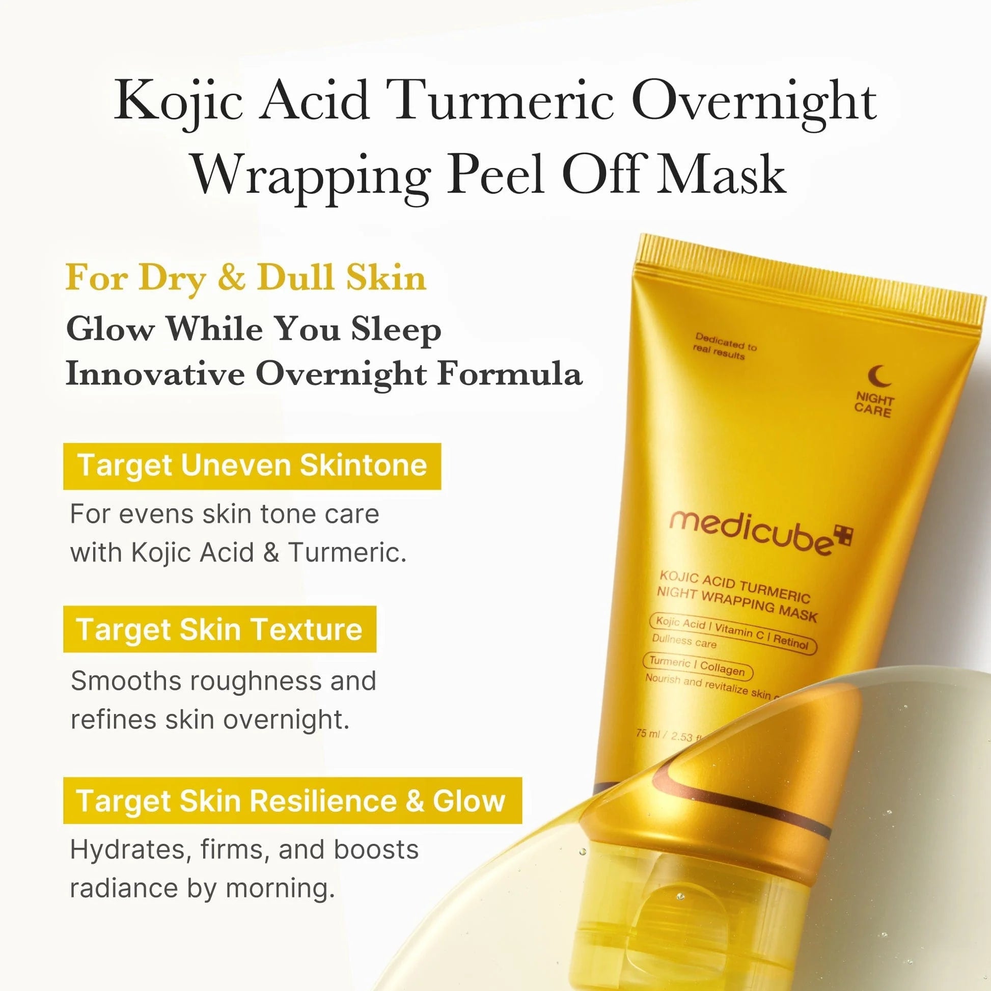Medicube - Kojic Acid Turmeric Night Wrapping Mask 75ml