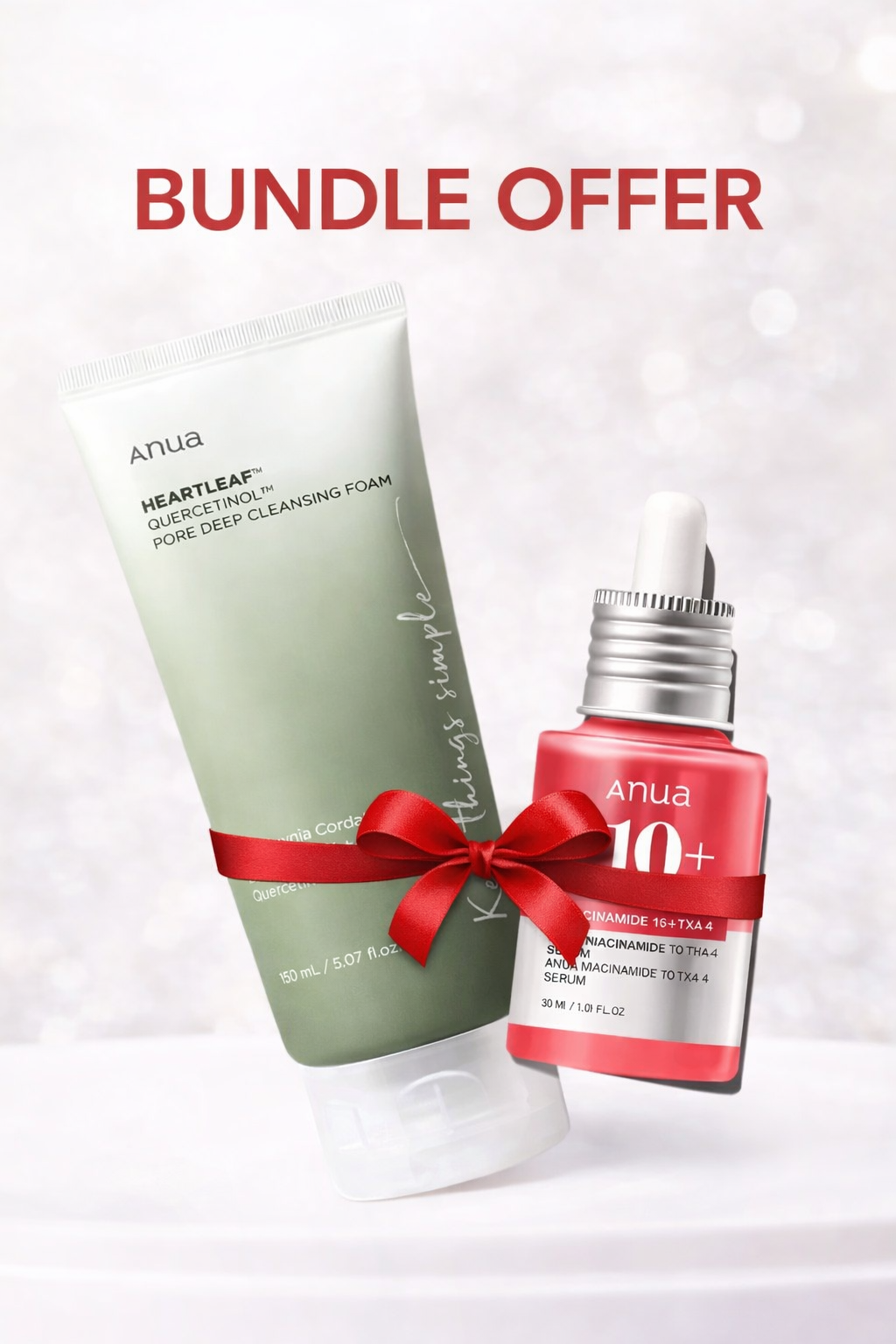 Anua Cleanser + Serum