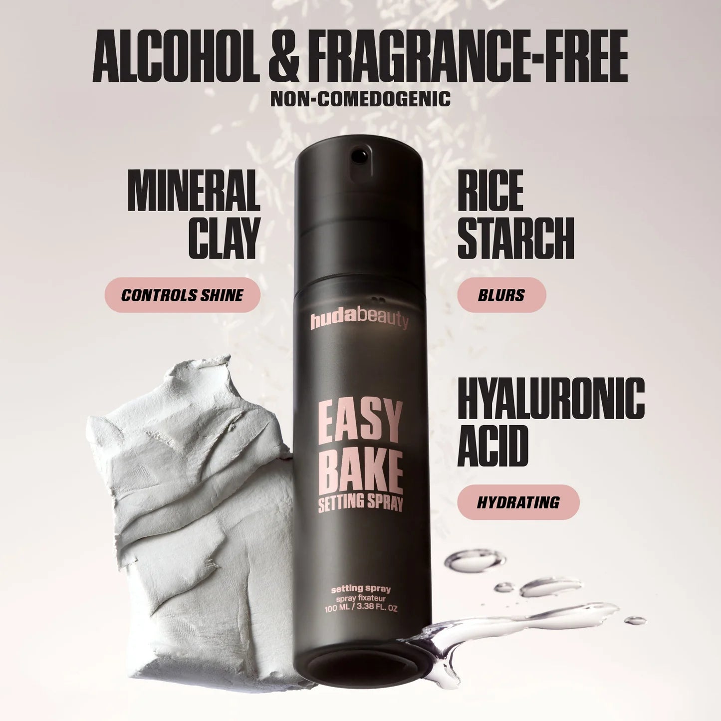 HUDA BEAUTY Easy Bake Blurring Setting Spray With 16-Hour Wear