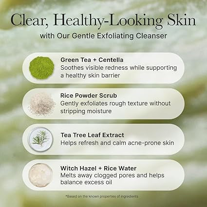 Arencia Refresh green rice mochi cleanser