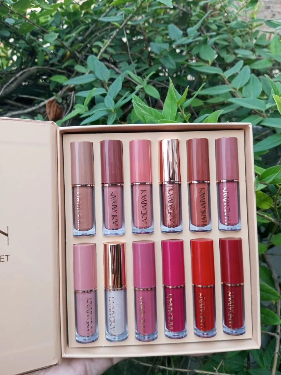 HANDAIYAN 12 Colors Matte Liquid Lipstick Lip Gloss Set