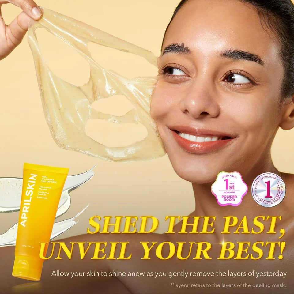 APRILSKIN CALENDULA PEEL OFF PORE MINIMIZING FACIAL MASK 100G
