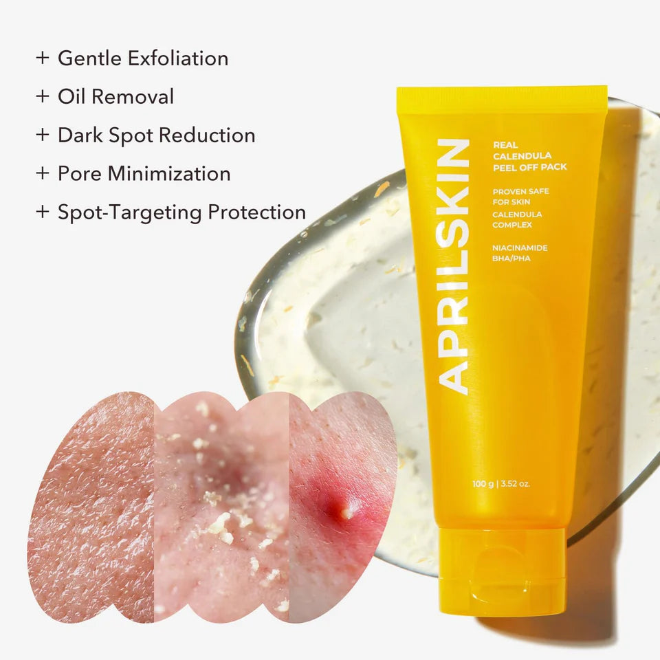 APRILSKIN CALENDULA PEEL OFF PORE MINIMIZING FACIAL MASK 100G