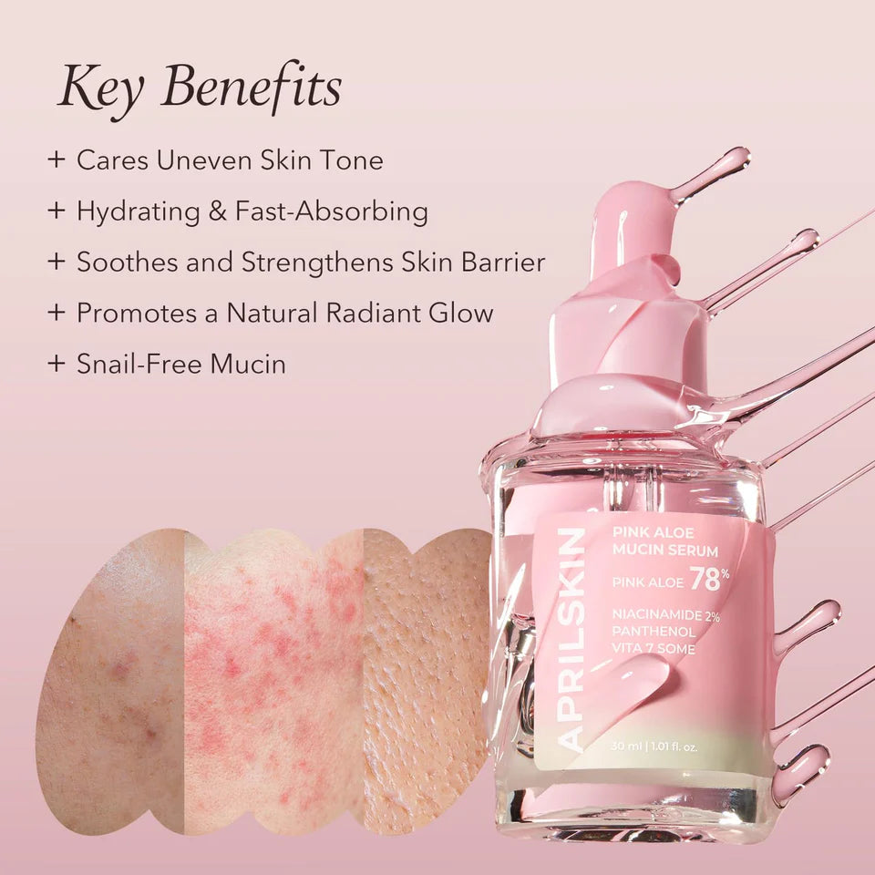 APRILSKIN PINK ALOE MUCIN SERUM 30ML
