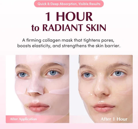 Eqqualberry Collagen Pore-Tight Up Hydrogel Mask Box (4 Sheets)