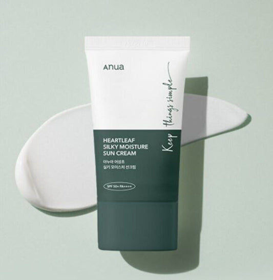 Anua - Heartleaf Silky Moisture Sun Cream SPF 50+ PA++++ 50ml
